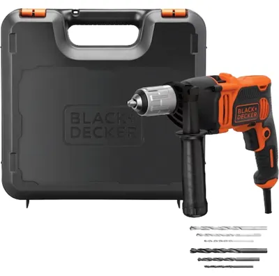 Image de BEH850K-QS Perceuse à percussion filaire - 850W - 54 400 cps/min - 6 accessoires - Livrée en coffret