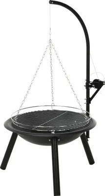 Image de ProGarden Bol de feu avec grill BBQ 55 cm