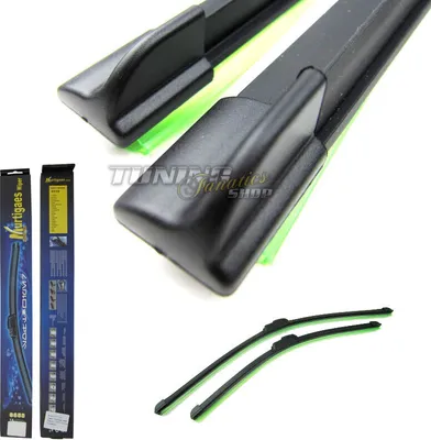 Produktbild von 2x PREMIUM SOFT / FLAT Scheibenwischer Flachbalken Wischer Front SET 500/500mm