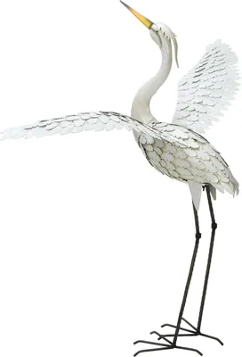 Produktbild von Gartenfigur Kranich aus Metall, 87 cm