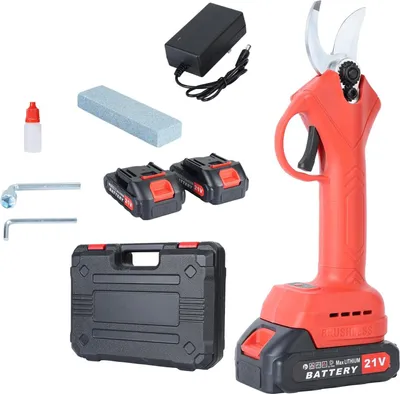 Produktbild von Elektrische Astschere, kabellose Gartenschere mit scharfer Klinge, elektrische Astschere, Baumschere mit 2 wiederaufladbaren Batterien, 25mm Schnittdu