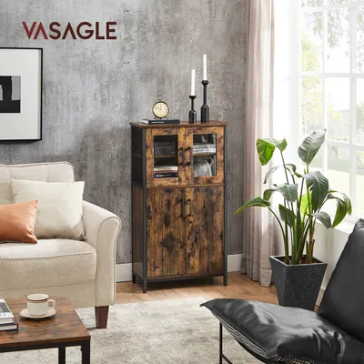 Produktbild von VASAGLE Highboard Kücheschrank, Höhe 108 cm, für Küche, Industriestil