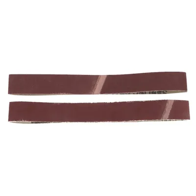 Image de 10 bandes abrasives en oxyde d'aluminium, bandes de ponçage et de polissage, 533 x 30 mm (grain 400)