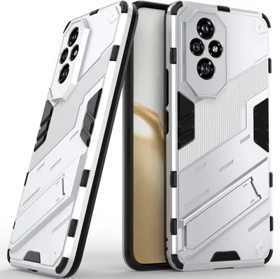 Produktbild von Armor Hülle für Honor 200 Hybrid PC TPU Bumper Stoßfestes Schutzhülle mit Standfunktion Orange