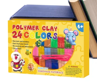 Imagen del producto de Juego de arcilla de secado al aire de 24 colores con herramientas