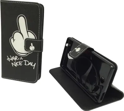 Produktbild von Handyhülle Tasche für Handy Wiko U Feel Mittelfinger