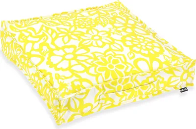Produktbild von H.O.C.K. Paloma Outdoor Matratzenkissen 50x50x10cm floral gelb