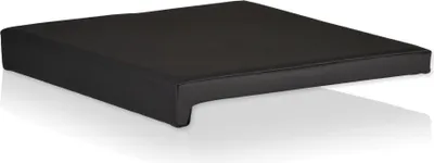 Produktbild von Klemmkissen Sitzkissen 1 Leiste 35cm Klemmtiefe Kunstleder verschiedenen Farben ca. B 40cm x T 35cm / 38cm x H 6cm, Farbe:schwarz