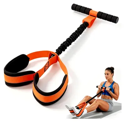 Produktbild von Bauchtrainer für das Heim – Pedal Widerstandsband mit Griff, Gerät für Sit-ups und Bauch-Beine-Training