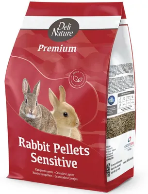 Productafbeelding van Deli Nature Premium konijnenkorrels sensitive 4KG