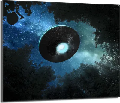Immagine prodotto di Piano cottura 60x52 Coperchio per piano cottura in Vetroceramica Paraspruzzi Piatto in vetro Tagliere decorativo, UFO Blue