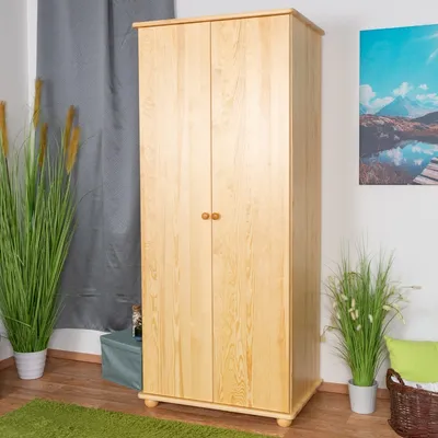 Produktbild von Echtholz Schrank, Farbe: Natur 195x84x59 cm