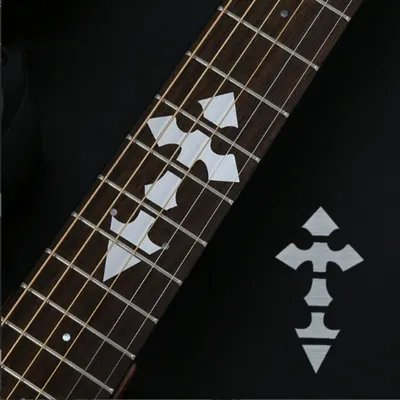 Immagine prodotto di INF Adesivi per tastiera chitarra - Segni per tasti per chitarre acustiche ed elettriche Modello 10