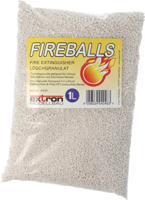 Produktbild von Fireballs Feuerlöschgranulat für Li-ion Lithium Akkus, Brandschutz, Löschmittel 1 Liter