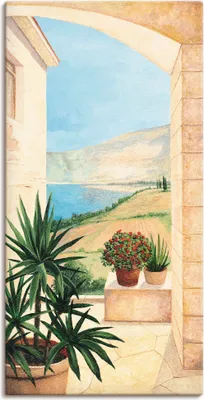 Produktbild von ARTland Leinwandbild Blick auf Toskanalandschaft Größe: 30x60 cm