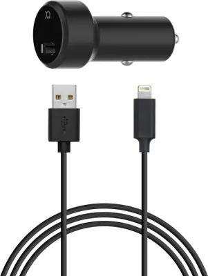 Produktbild von Xqisit 31529, Auto, Zigarettenanzünder, 1 m, Schwarz
