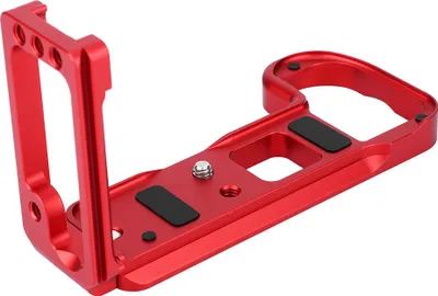 Immagine prodotto di Lega di alluminio, impugnatura estensibile a forma di L, piastra a sgancio rapido per fotocamera Nikon Z7 Z6 (rossa)