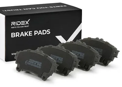 Produktbild von RIDEX 402B0959 Bremsbeläge Satz Hinten für LEXUS RX (GYL1, GGL15, AGL10) für TOYOTA Fortuner (N15, N16)