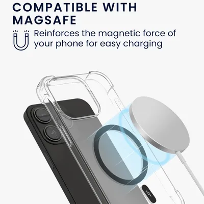 Produktbild von kwmobile 2er-Set Magnetring-Aufkleber für MagSafe, Universal Konvertierungsset für iPhone 15/14/13/12 & Galaxy, Schwarz, Eisen, zum kabellosen Laden
