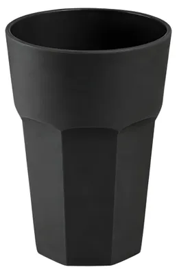 Produktbild von Plasticforte unzerbrechliches Trinkglas - Kunststoff - schwarz - 520 ml - Trinkglaser - 9 x 13 cm