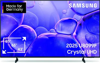 Image de Samsung GU65U8099FU, 165,1 cm (65"), 3840 x 2160 px, LED, Smart TV, Wi-Fi, Noir