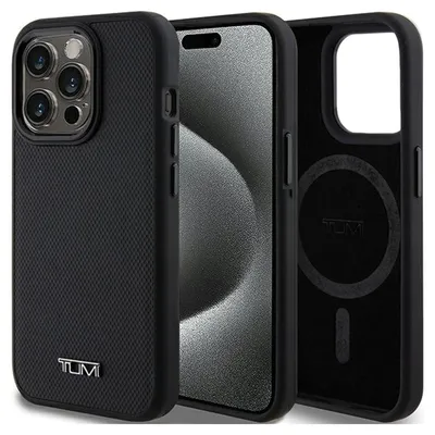 Produktbild von Tumi Tuhmp15Lrbak Iphone 15 Pro 6.1 Czarny/Schwarz Hardcase Leder Balistic Pattern Magsafe