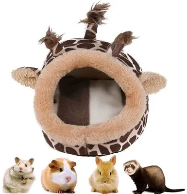 Produktbild von Kleines Tierbett, warmes Tierbett für Kleintiere, Cavia-Bett, Vogelhaus, Tierbett für Cavia, Hamster, Vogel.