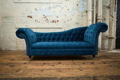 Image de Fauteuil long, banc, chaise longue, canapé, bar, style baroque, style rococo, style art nouveau, classique, bleu