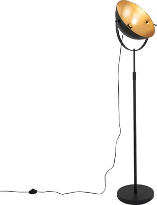 Produktbild von Stehleuchte Schwarz mit Gold 35 cm Verstellbar Magnax