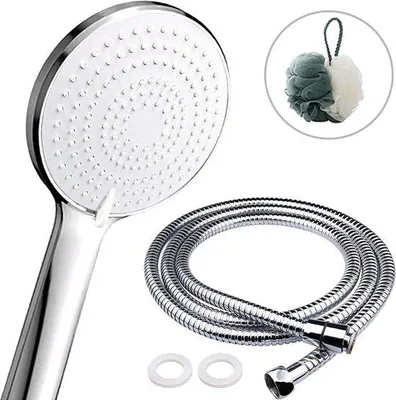 Produktbild von Famanu Duschkopf Hochdruck mit 1,5 m Schlauch - Tragbare Universaldusche