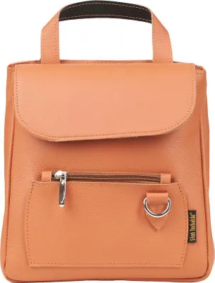Produktbild von orangefarbener Zoya Lederrucksack