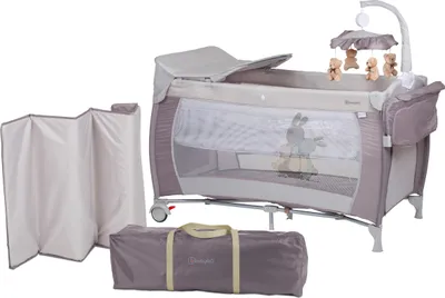 Produktbild von BabyGo Sleeper Deluxe, Beige, inkl. Wickelauflage