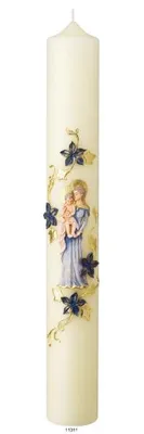 Produktbild von Marienkerze Altarkerze Madonna mit Kind 60 x 8 cm mit 10% Bienenwachs #2