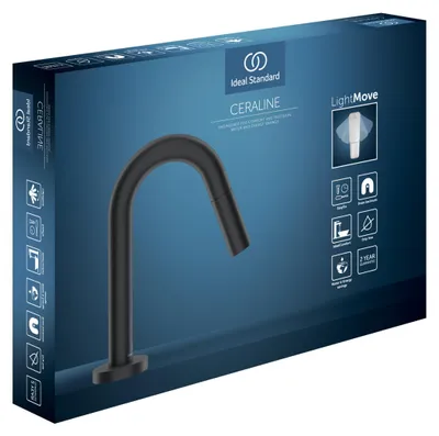 Produktbild von Ideal Standard Standventil Ceraline Ausladung 126mm F2842XG Schwarz