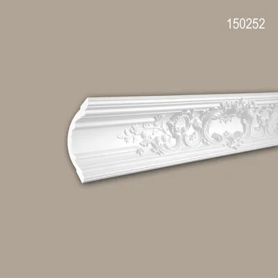 Produktbild von PROFHOME 150252 Eckleiste aus Polyurethan Deckenleiste Stuckleiste 2 m