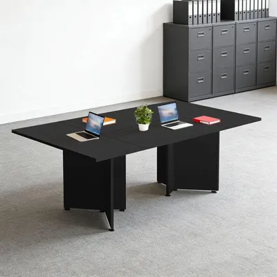 Zdjęcie produktu dla Modułowy stół konferencyjny, rozkładany, wymiary 360x60x74 cm, kolor czarny