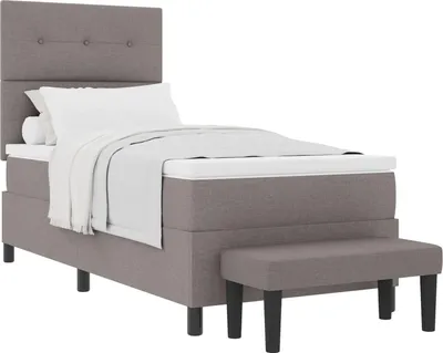 Obrázok produktu pre Posteľ s pružinovým rámom Sivohnedá 100 x 200 cm látka