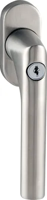 Image de Poignée de fenêtre MARCHESI REGLAGE, cylindre de blocage, inox mat