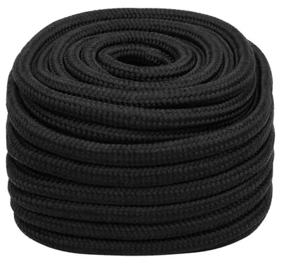 Image de Cordelette en polypropylène, durable, longueur de 100 mètres, couleur noire