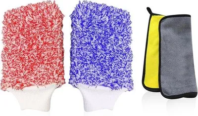 Obrázok produktu pre Súprava na umývanie auta, 2-dielna, s vysokou absorpčnou schopnosťou, z mikrovlákna, čistiaca utierka