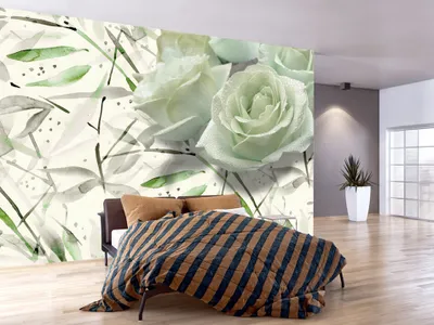 Produktbild von Vlies Fototapete 400x280 cm Tapeten Wandtapete XXL Blumen Rose b-A-0205-a-d