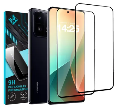 Produktbild von 2x 9H 3D Schutzglas Displayschutzfolie für Xiaomi 13 Pro 5G Displayglas Fullcover Displayschutz Glas Panzerfolie 3D Schutzglasfolie