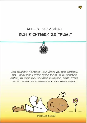 Produktbild von Goebel KY MK ARM Unendl.k.knoten türk Der kleine Yogi türkis Metall-Kombi 54100621