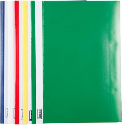 Produktbild von 10 Schnellhefter DIN A4 / PP / extra stark / 5 verschiedene Farben
