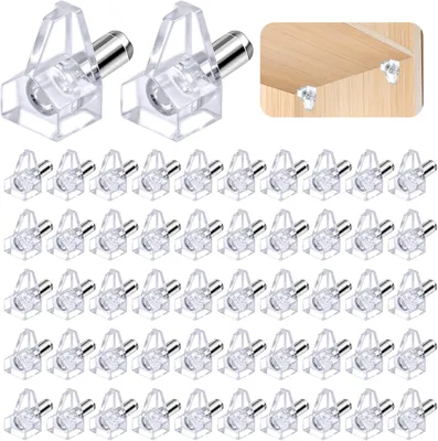 Produktbild von Regalbodenträger 50 Stück, transparentes Plastik, für Küche