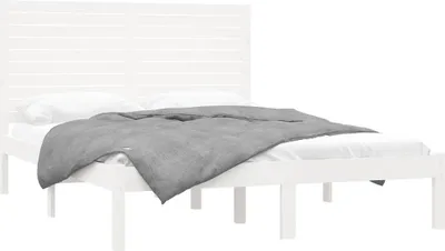 Obrázek produktu pro vidaXL Postel z masivu bílá 140x200 cm