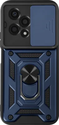 Obrázek produktu pro Mayaxess, ochranné pouzdro pro Honor 200 Lite s kroužkovým držákem a krytem fotoaparátu, tmavě modré