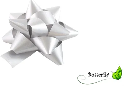 Produktbild von 10 Geschenkschleifen Rosetten 8cm , Farbe:silber