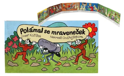 Image de Knížka leporelo CZ text - Polámal se mraveneček 16x9cm 24m+