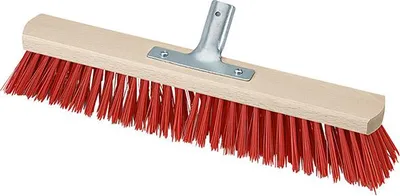 Image de Nölle 234393 Nölle Besenkopf Power Stick Saalbesen rot Holz 60,0 cm breit